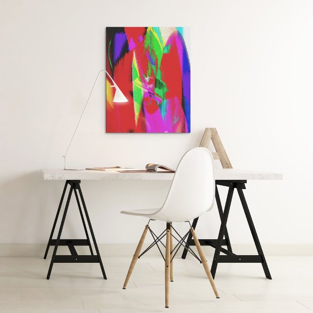 Farbenfrohe, Vintage Farbenpracht, strahlendes Pos Poster (Colorful Gradient Vintage Colorful Gradient Poster)