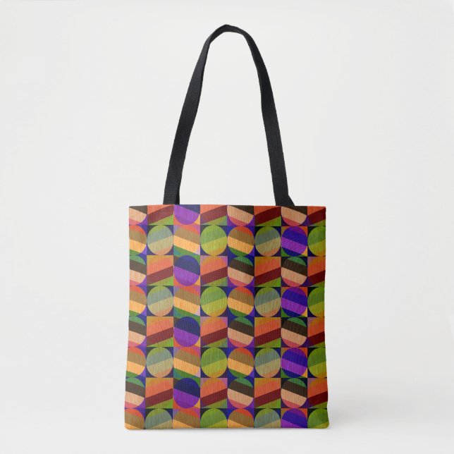 Farbenfrohe Vintage Inspirierte Muster Tasche (Vorderseite)