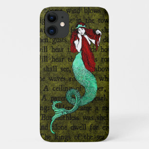 Farbenfrohe Vintage Mermaid Fall-Mate iPhone Fall Case-Mate iPhone Hülle