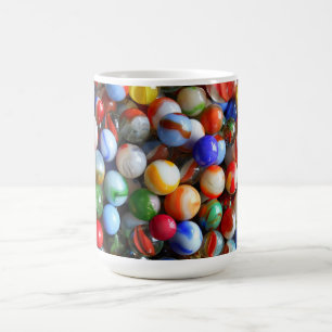 Farbenfrohe Vintage Murmeln Kaffeetasse