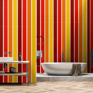 Farbenfrohe Vintage Retro gestreift Tapete