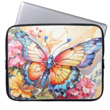 Farbenfrohe Vintage Schmetterlingskunst