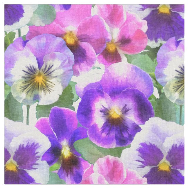 Farbenfrohe Violets Muster für Blume Stoff (Nahaufnahme)