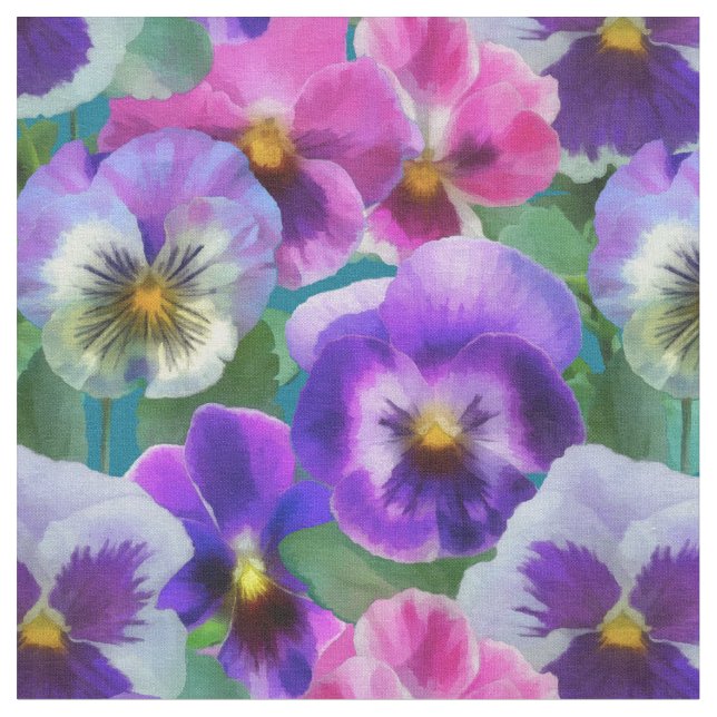 Farbenfrohe Violets Muster für Blume Stoff (Nahaufnahme)