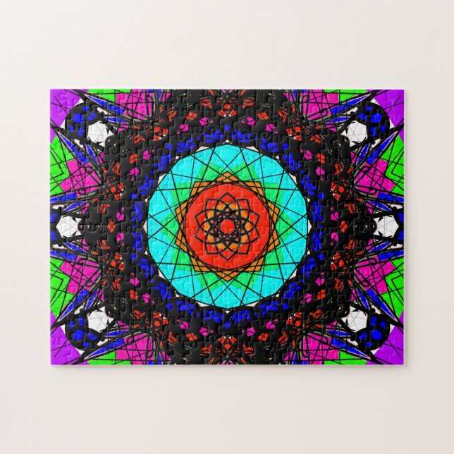 Farbenfrohe Visionary Mandala (Horizontal)