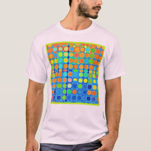 Farbenfrohe Vivid Elegance Stilvolles Muster T-Shirt