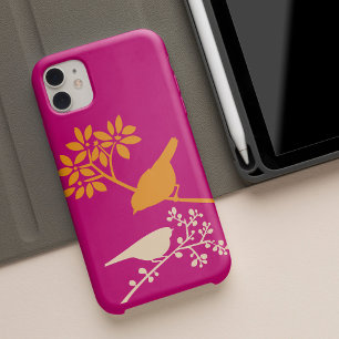 Farbenfrohe Vögel Custom iPhone Case