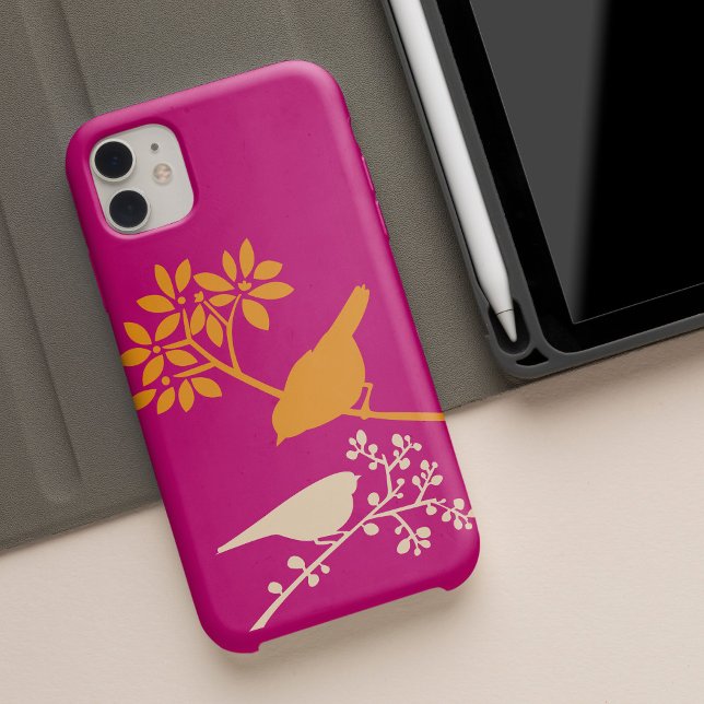 Farbenfrohe Vögel Custom iPhone Case (Von Creator hochgeladen)