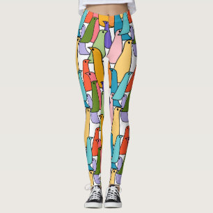 Farbenfrohe Vögel Leggings