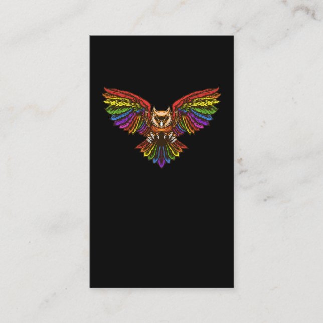Farbenfrohe Vogelbeobachtung mit Schalen Kunst Vög Visitenkarte (Vorderseite)
