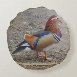 Farbenfrohe Vogelrundkissen Rundes Kissen