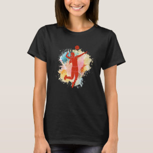 Farbenfrohe Volleyball für Teen Girls Volley Ball  T-Shirt