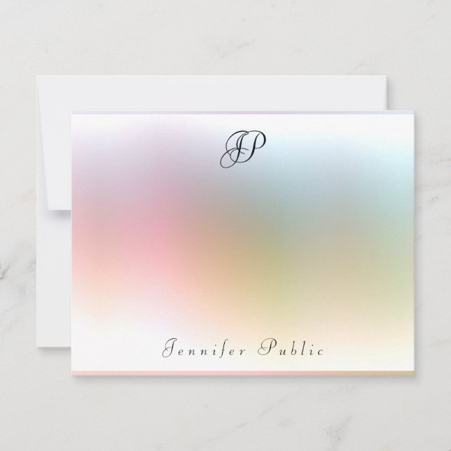 Farbenfrohe Vorlage für die Kalligraphie (Vorderseite)