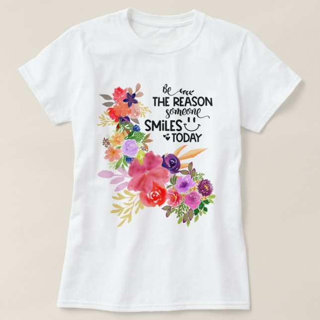 Farbenfrohe Wasserfarbe | Grund sein... T-Shirt (Design vorne)
