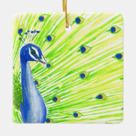 Farbenfrohe Wasserfarbe Keramikornament