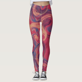 Farbenfrohe Wasserfarbe Leggings