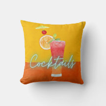 Farbenfrohe Wasserfarbe & Neontropische Cocktails