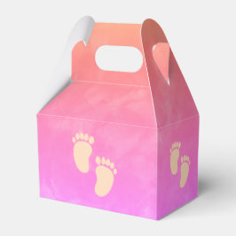 Farbenfrohe Wasserfarben Babydusche nach Maß Geschenkschachtel