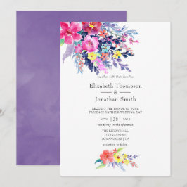 Farbenfrohe Wasserfarbenfrohe Frühlingssonne - Som Einladung