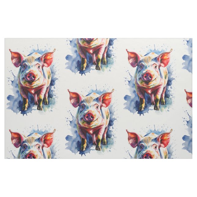 Farbenfrohe Wasserfarbenfrohe Stoff (Fat Quarter (45,7 x 55,9 cm))