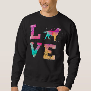 Farbenfrohe Wasserfarbenpaint Labrador Retriever D Sweatshirt