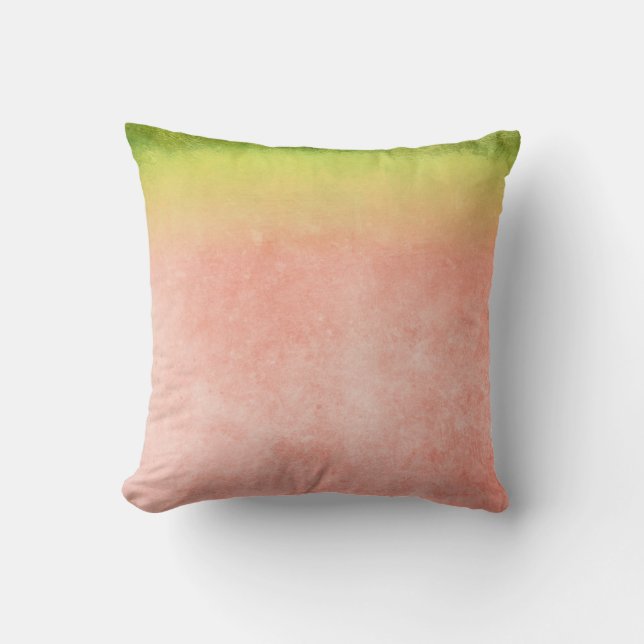Farbenfrohe Wassermelone Regenbogen Kissen (Vorderseite)