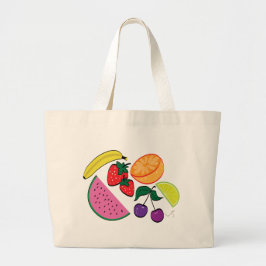 Farbenfrohe Wassermelone Sommer, Cool Jumbo Stoffbeutel