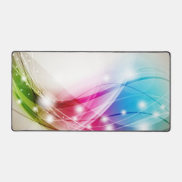 Farbenfrohe Waves Beige Hintergrund Schreibtischunterlage