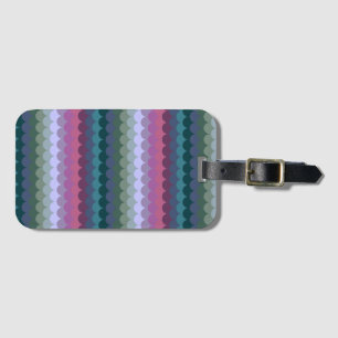 Farbenfrohe Waves Gepäckanhänger