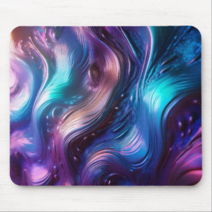 Farbenfrohe Waves Mousepad