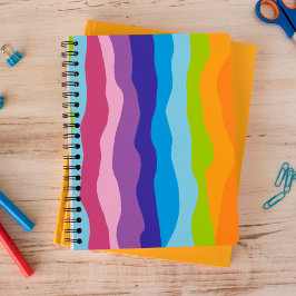 Farbenfrohe Waves Notizblock