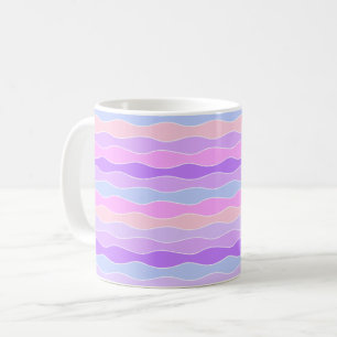 Farbenfrohe Wavy Streifen Kaffeetasse