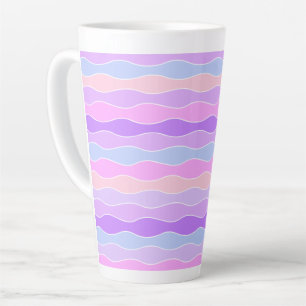 Farbenfrohe Wavy Streifen Milchtasse