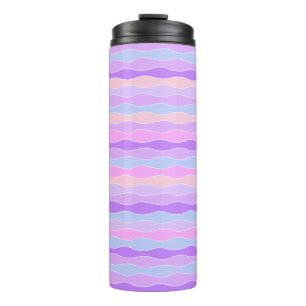 Farbenfrohe Wavy Streifen Thermosbecher