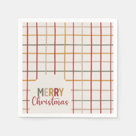 Farbenfrohe Weihnachten Serviette