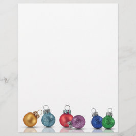 Farbenfrohe Weihnachts-Glitzer-Ornamente