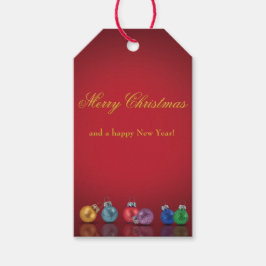 Farbenfrohe Weihnachts-Glitzer-Ornamente Geschenkanhänger