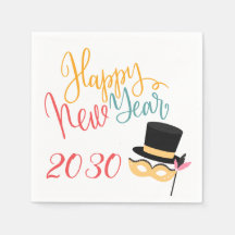 Farbenfrohe Weihnachts-Party-Maske und Hut 2018