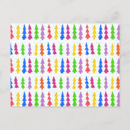 Farbenfrohe Weihnachtsbaum Pop Kunst, Kultur Postkarte