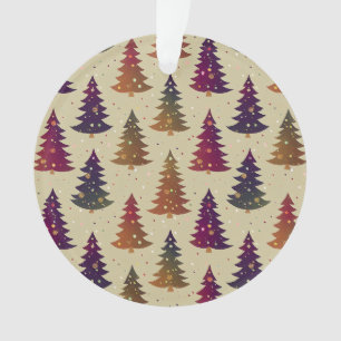 Farbenfrohe Weihnachtsbaum Wiederholung Muster Ornament