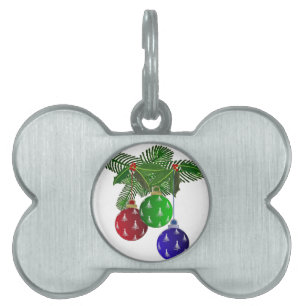 Farbenfrohe Weihnachtsbaumdekorationen Tiermarke