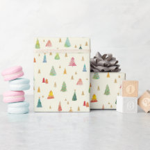 Farbenfrohe Weihnachtsbaumen Urlaub