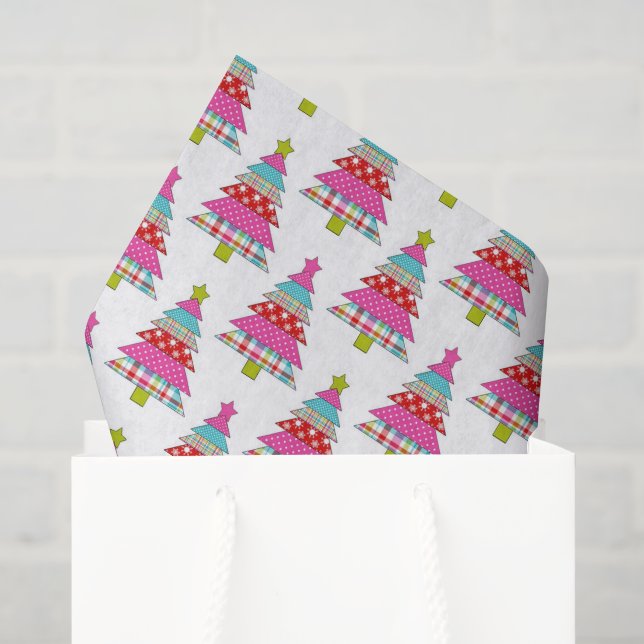 Farbenfrohe Weihnachtsbaumgewebe des Party Seidenpapier (Geschenktüte)