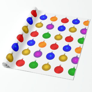Farbenfrohe Weihnachtsbrille Wrapping Paper Roll Geschenkpapier