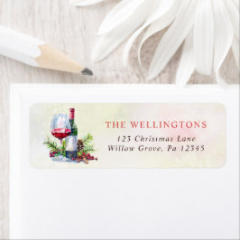 Farbenfrohe Weihnachtscocktail Party Rücksendeadre