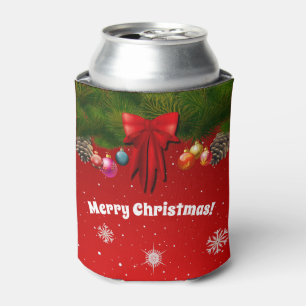 Farbenfrohe Weihnachtsdekorationen Dosenkühler