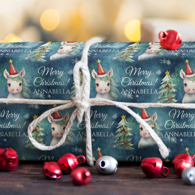 Farbenfrohe Weihnachtsfeier Geschenkpapier (Von Creator hochgeladen)