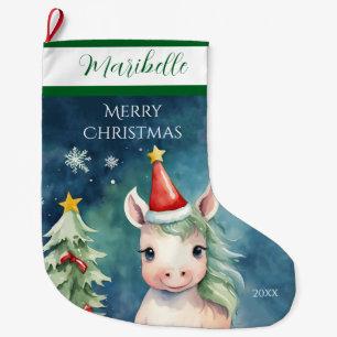 Farbenfrohe Weihnachtsfeier Großer Weihnachtsstrumpf