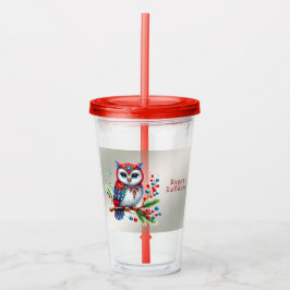 Farbenfrohe Weihnachtsfeiertage Acrylic Tumbler Acryltrinkbecher