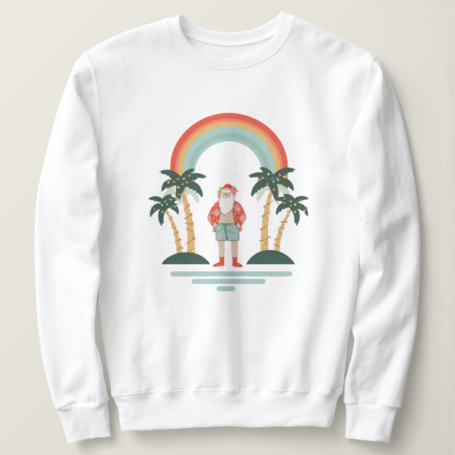 farbenfrohe Weihnachtsfeiertage Sweatshirt (Design vorne)